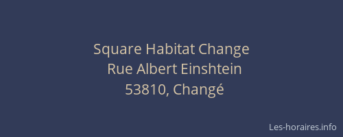 Square Habitat Change
