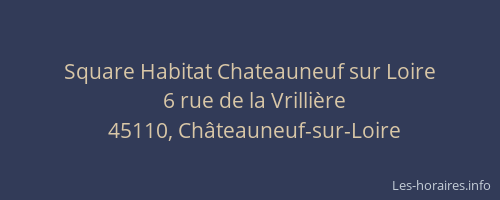 Square Habitat Chateauneuf sur Loire