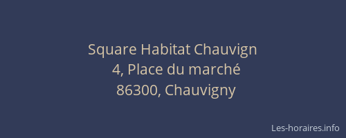 Square Habitat Chauvign