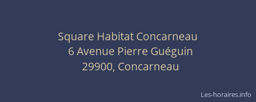 Square Habitat Concarneau