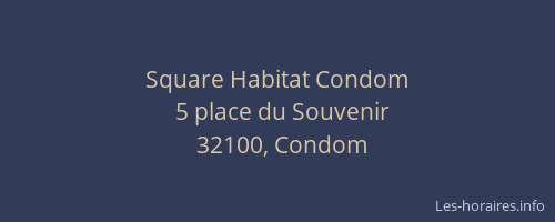 Square Habitat Condom