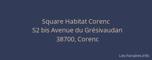 Square Habitat Corenc