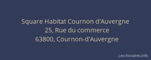 Square Habitat Cournon d'Auvergne