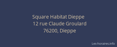 Square Habitat Dieppe