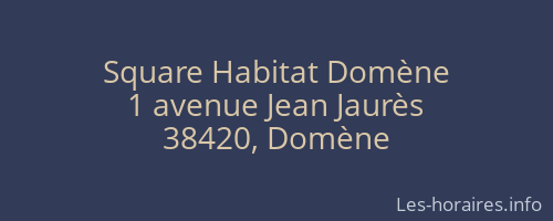 Square Habitat Domène
