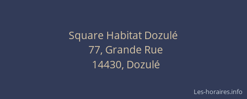 Square Habitat Dozulé