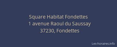 Square Habitat Fondettes
