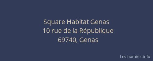 Square Habitat Genas