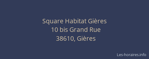 Square Habitat Gières