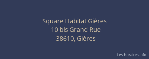 Square Habitat Gi&egrave;res