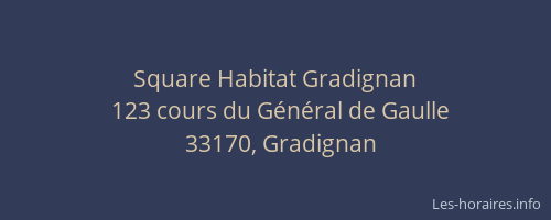Square Habitat Gradignan