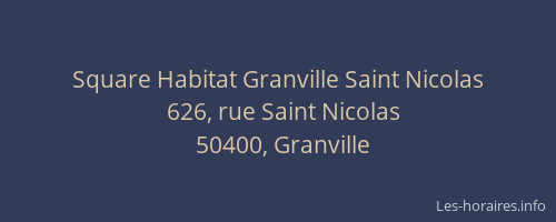Square Habitat Granville Saint Nicolas