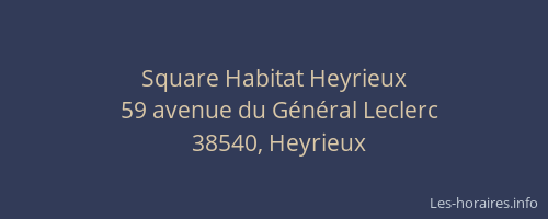 Square Habitat Heyrieux