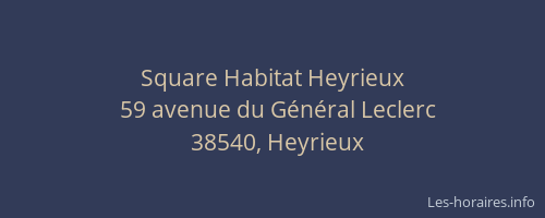 Square Habitat Heyrieux