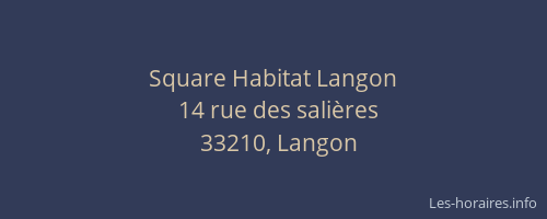 Square Habitat Langon