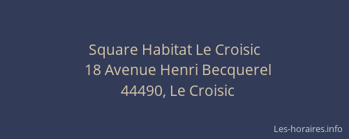 Square Habitat Le Croisic