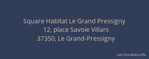 Square Habitat Le Grand Pressigny