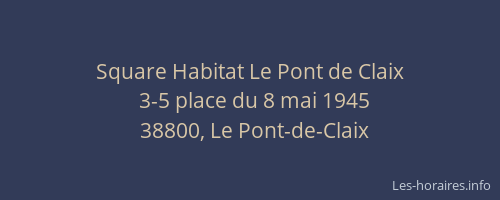 Square Habitat Le Pont de Claix