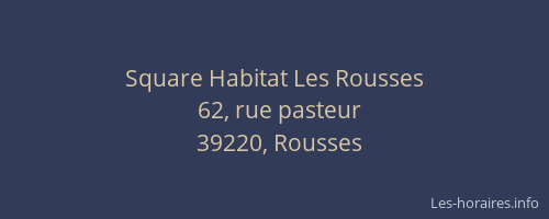 Square Habitat Les Rousses