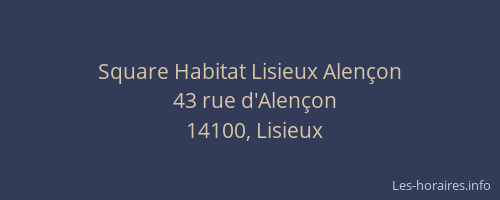 Square Habitat Lisieux Alen&ccedil;on