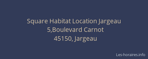 Square Habitat Location Jargeau