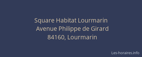 Square Habitat Lourmarin