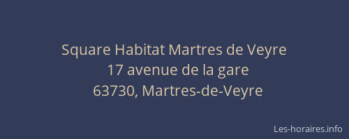 Square Habitat Martres de Veyre