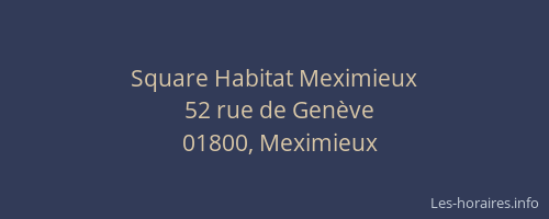 Square Habitat Meximieux