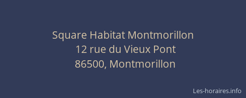 Square Habitat Montmorillon