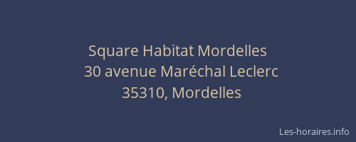 Square Habitat Mordelles