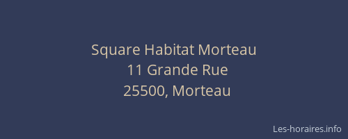 Square Habitat Morteau
