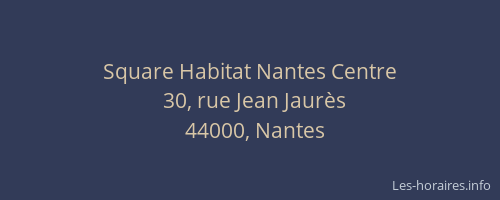 Square Habitat Nantes Centre