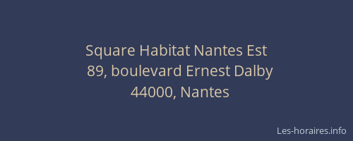 Square Habitat Nantes Est
