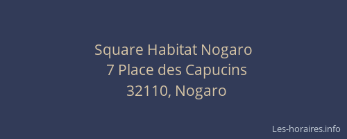 Square Habitat Nogaro