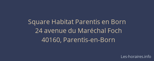 Square Habitat Parentis en Born