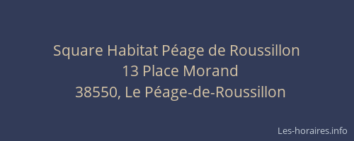 Square Habitat P&eacute;age de Roussillon