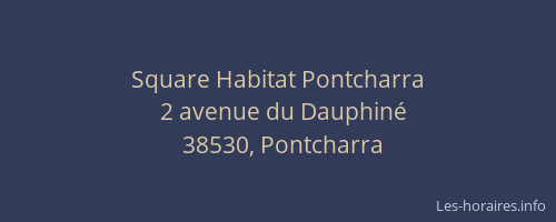Square Habitat Pontcharra