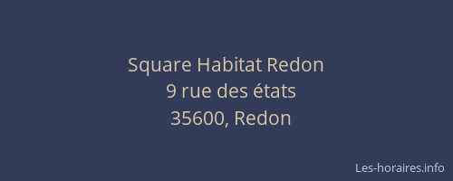 Square Habitat Redon