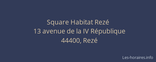 Square Habitat Rezé