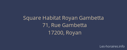 Square Habitat Royan Gambetta