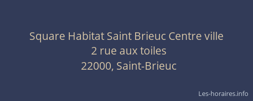 Square Habitat Saint Brieuc Centre ville