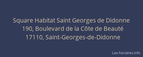 Square Habitat Saint Georges de Didonne