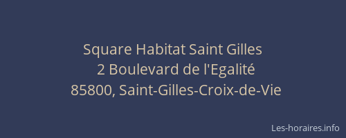 Square Habitat Saint Gilles