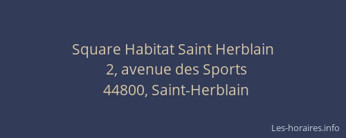 Square Habitat Saint Herblain
