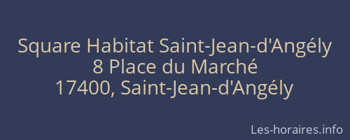 Square Habitat Saint-Jean-d'Angély