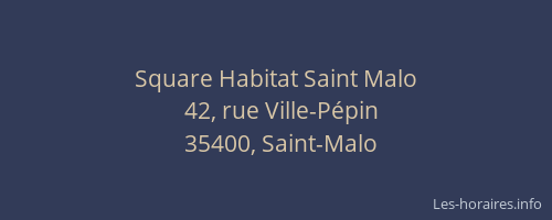 Square Habitat Saint Malo