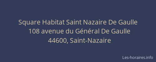 Square Habitat Saint Nazaire De Gaulle