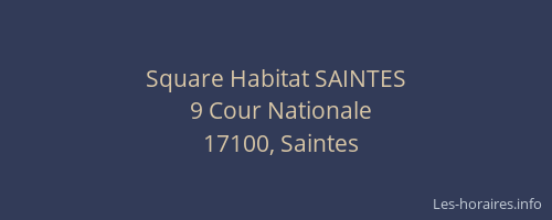Square Habitat SAINTES