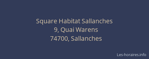 Square Habitat Sallanches
