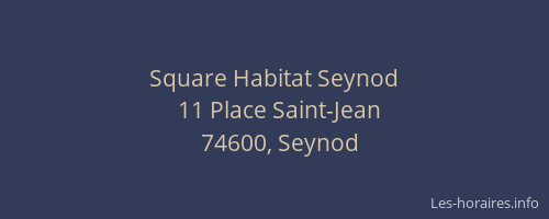 Square Habitat Seynod